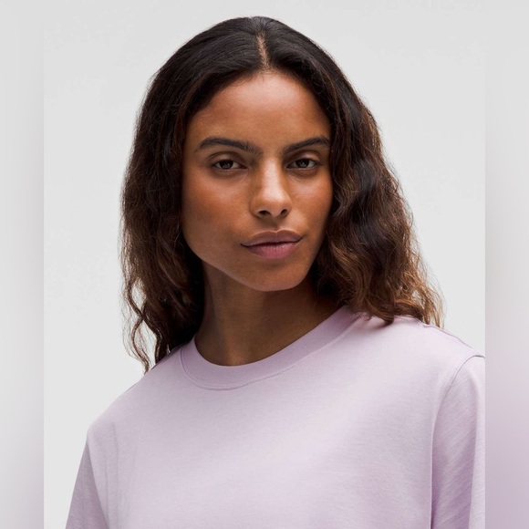 NWOT Lululemon All Yours Cotton T-Shirt - Heathered Lilac Ether 💜 - Picture 5 of 10